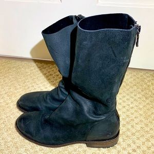 Fluevog Living Kushner slouchy mid-calf boots